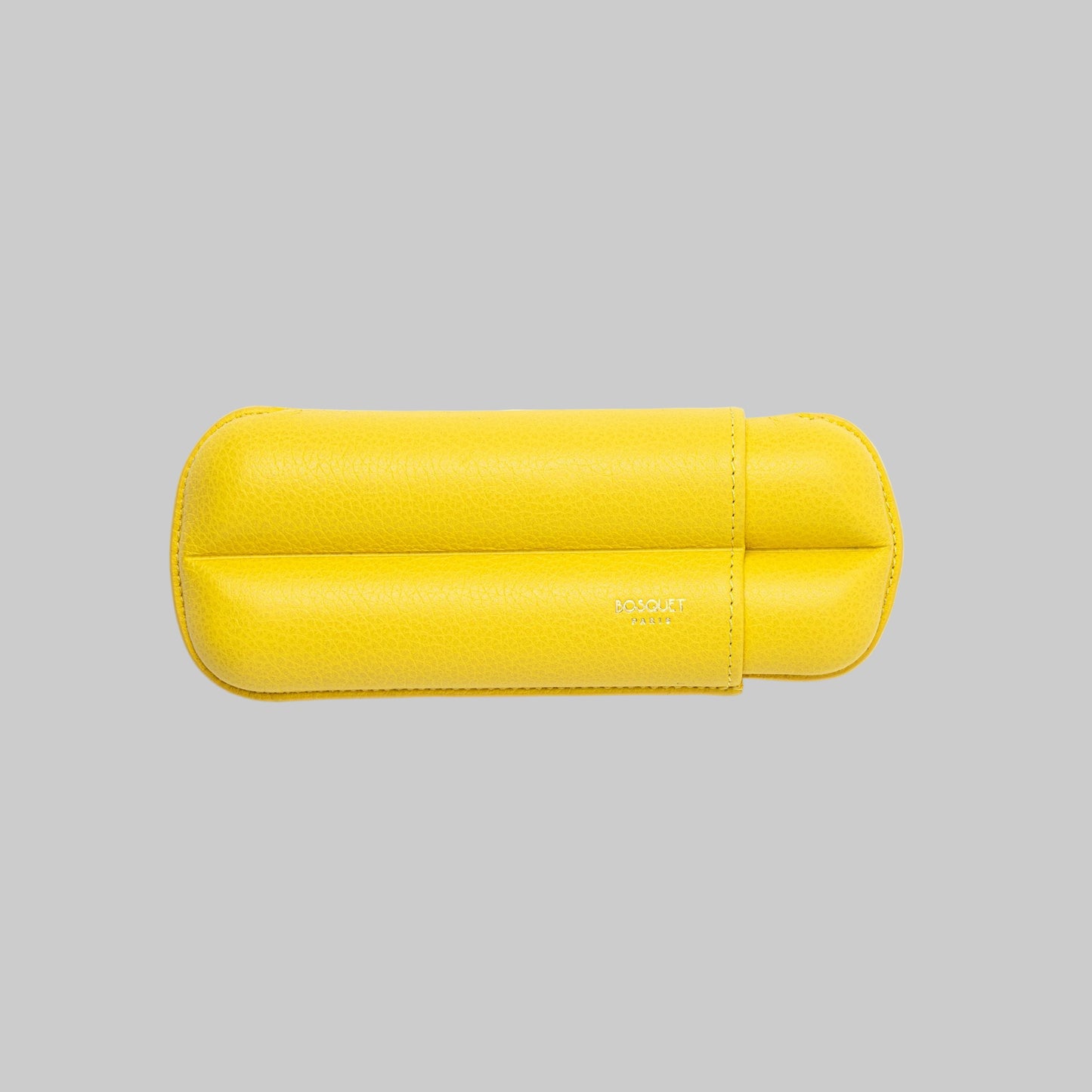 Grained Calf Leather Case For 2 -  Lemon