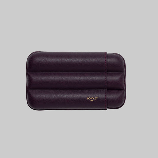 Grained Calf Leather Case For 3 - Violet
