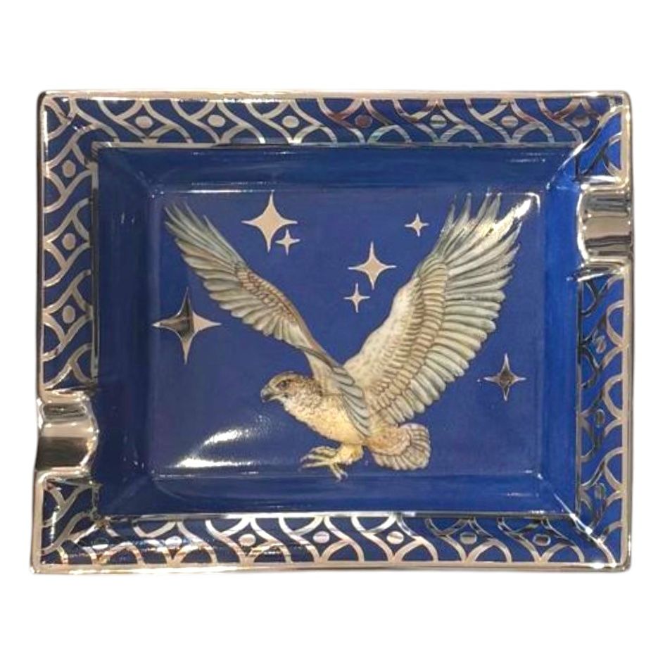 Porcelain ashtray - hand painted Falcon