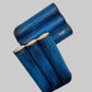 Smooth Calf Leather Case for 3 - Patina Finish Blue 27mm