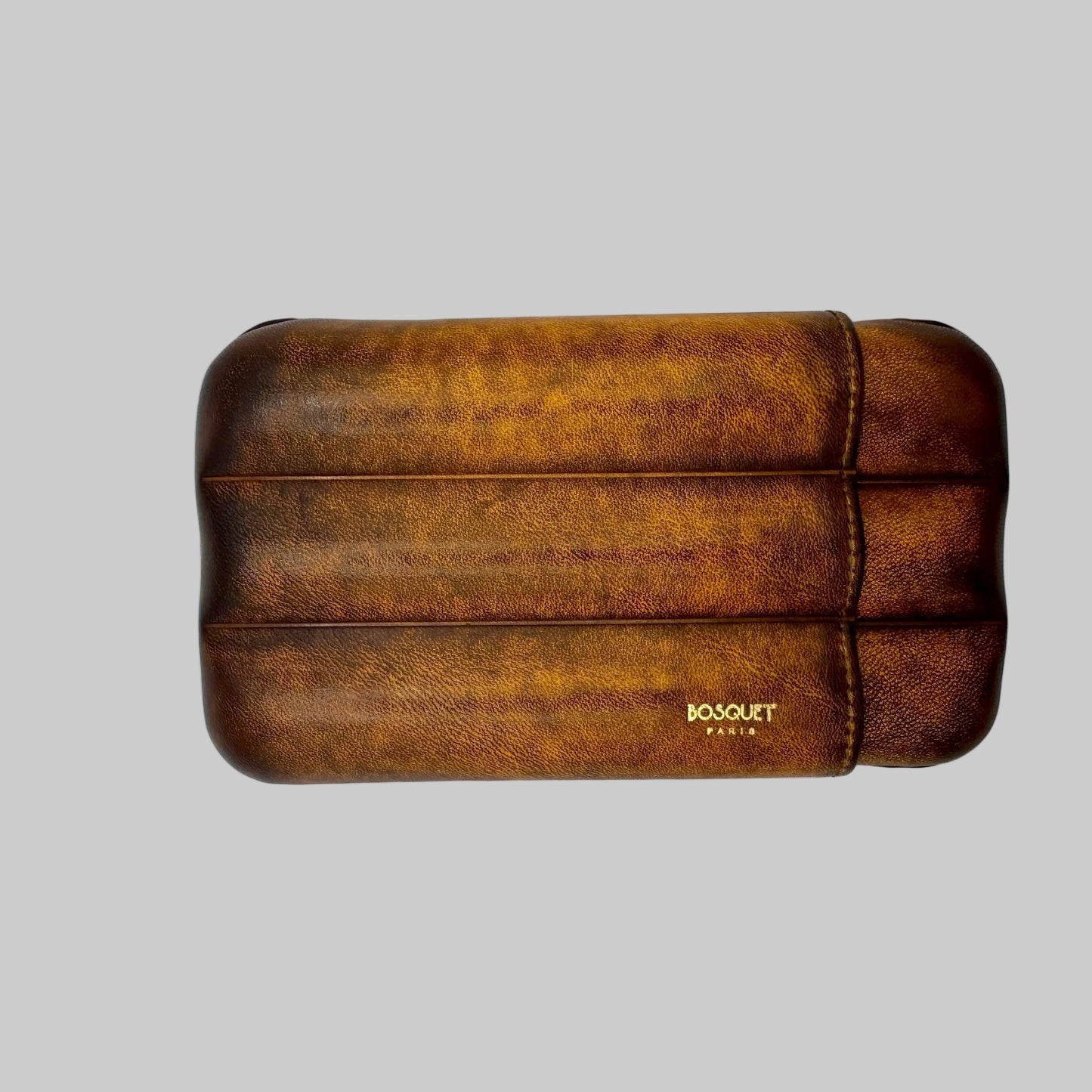 Smooth Calf Leather Case for 3 - Patina Finish Savane Beige 27mm