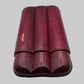 Smooth Calf Leather Case for 3 - Patina Finish Red Wine 27mm