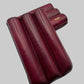 Smooth Calf Leather Case for 3 - Patina Finish Red Wine 27mm