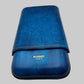Calf Leather Case for 3 - Patina Hand finish Blue