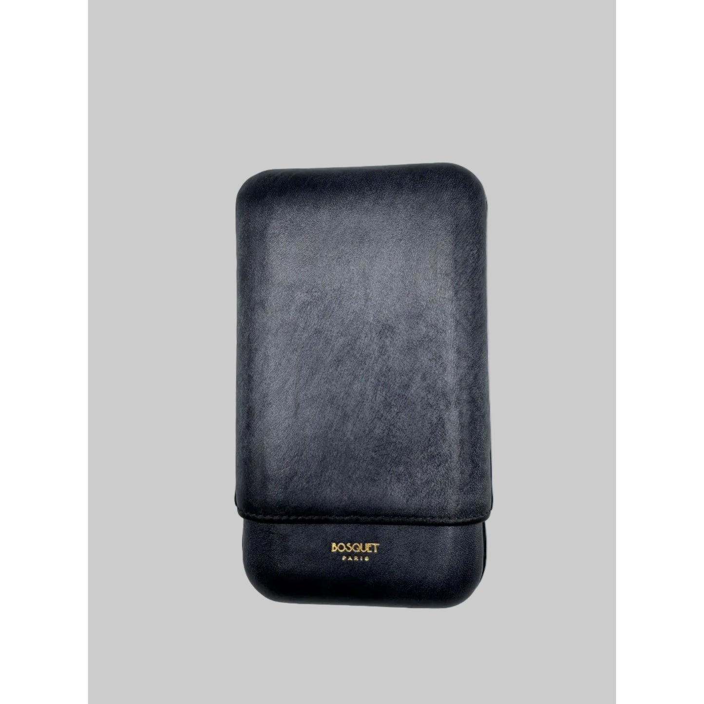 Calf Leather Case for 3 - Patina Hand finish Grey