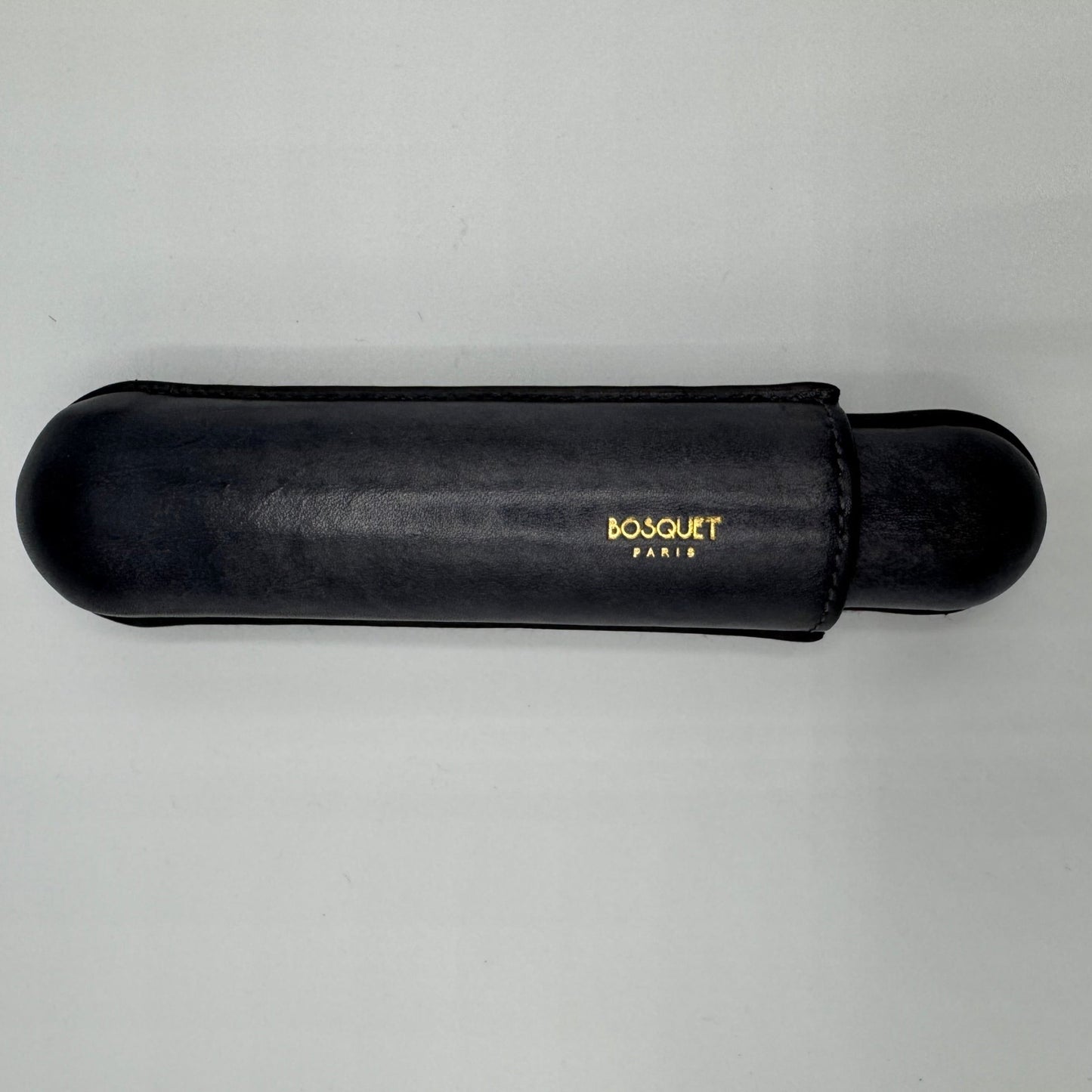 Grained Calf Leather Case for 1 in Grey Patina