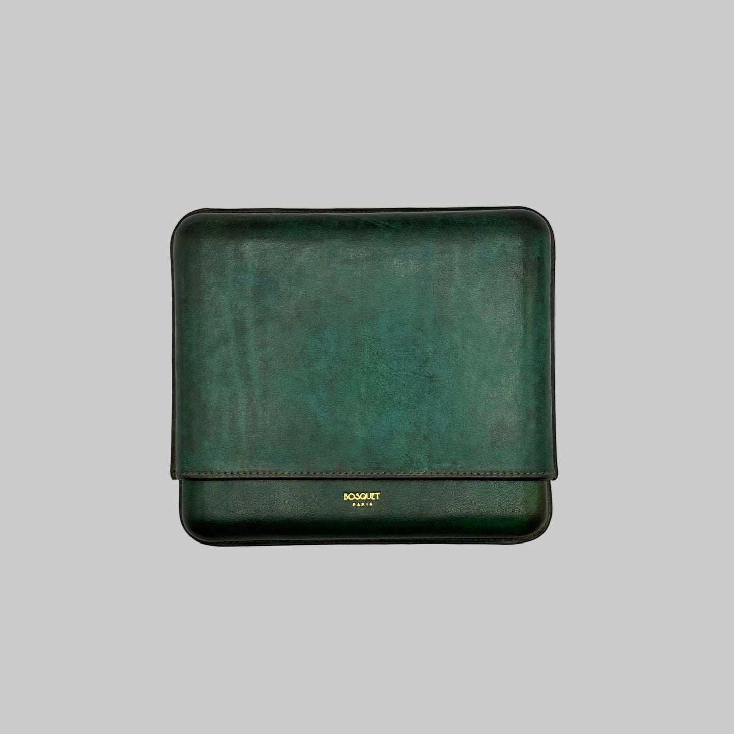 Smooth Calf Leather Case for 7 - Patina Finish Green