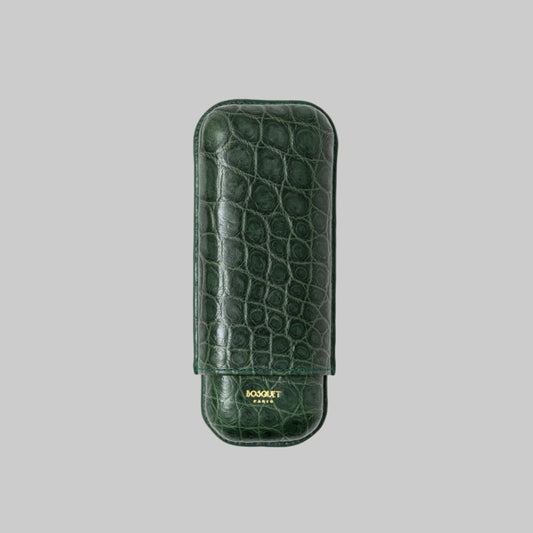 Genuine Crocodile Leather Case for 2 - Dark Green