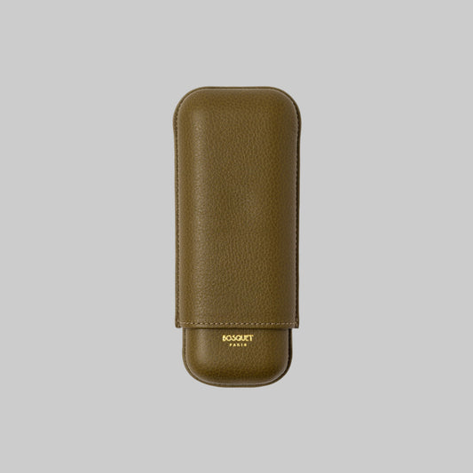 Grained Calf Leather Case For 2 - BIrmania