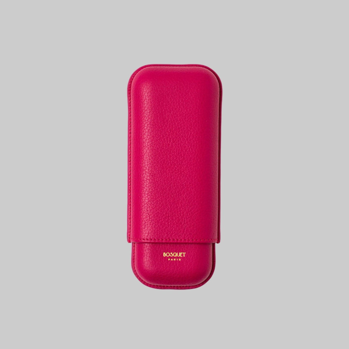 Grained Calf Leather Case For 2 - Pink