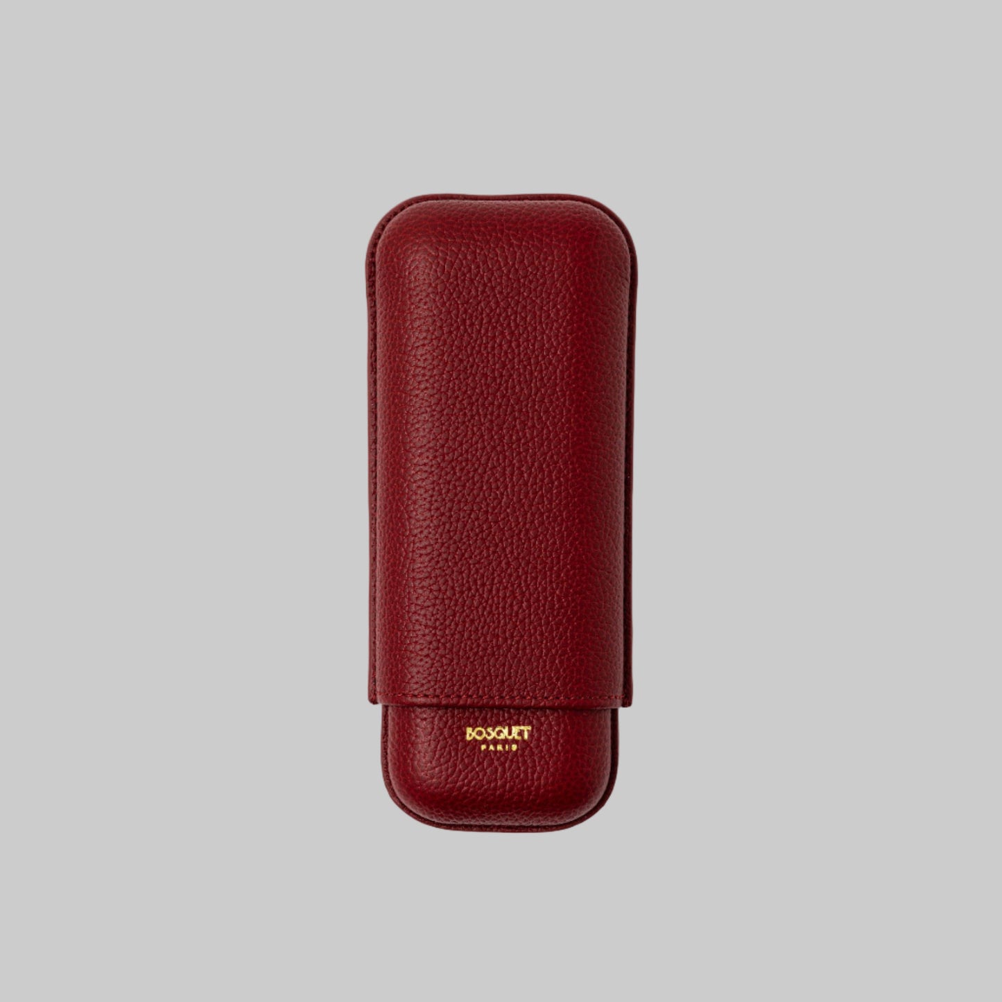Grained Calf Leather Case For 2 - Pomodoro