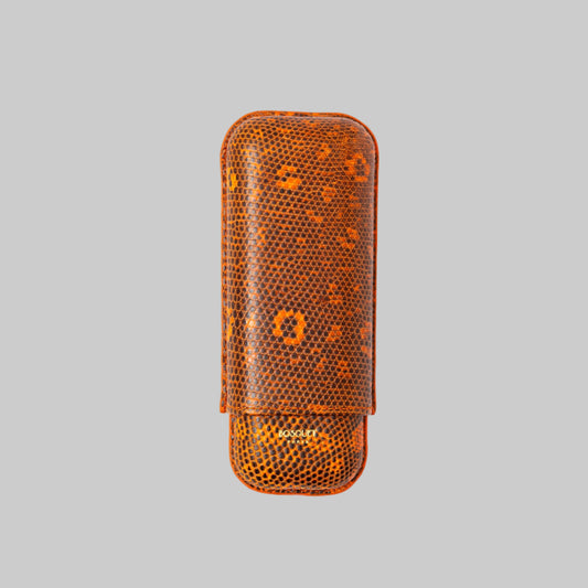Lizard Leather Case for 2 - Orange
