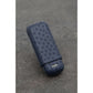 Ostrich Belly Leather Case for 2 cigars - Navy Blue