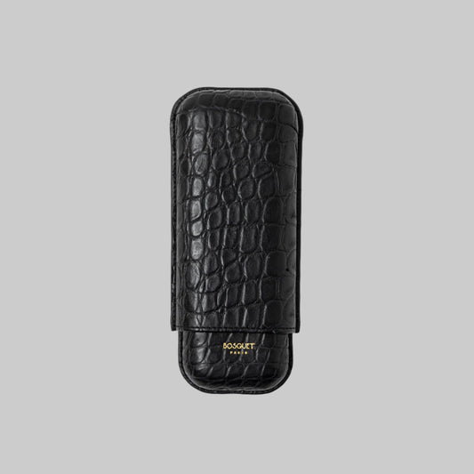 Genuine Crocodile Leather Case for 2 - Black