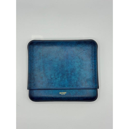 Smooth Calf Leather Case for 7 - Patina Finish Blue