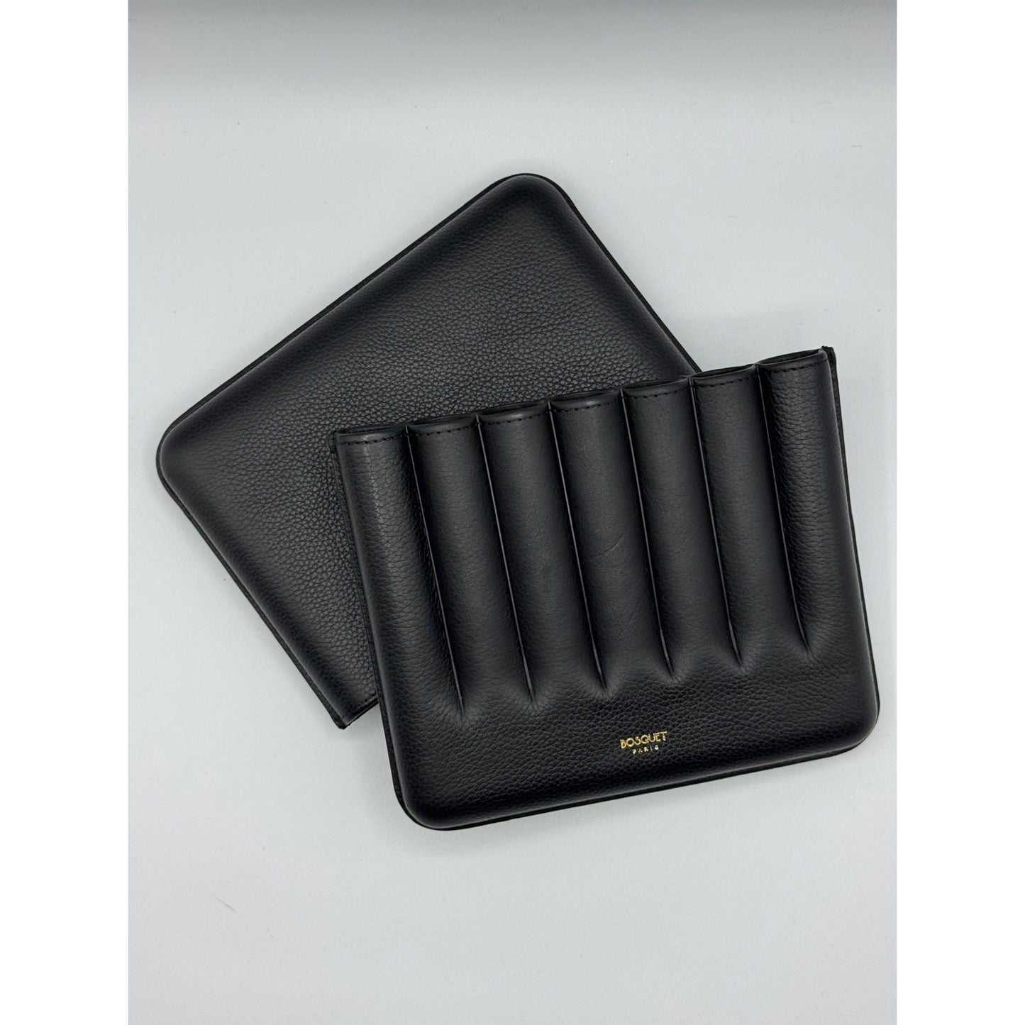 Grained Calf Leather Case for 7 - Black