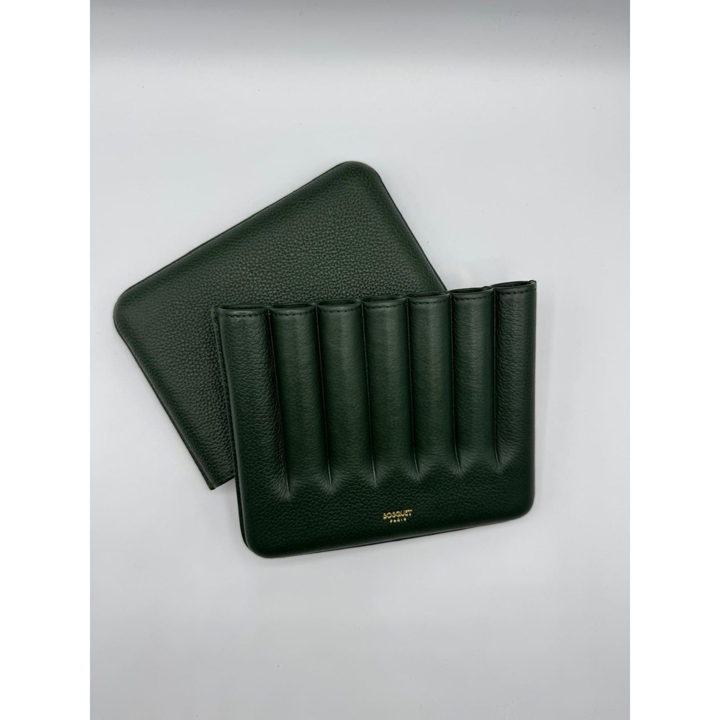 Grained Calf Leather Case for 7 - Green