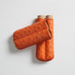genuine Ostrich Leather cigar Case for 2 cigars  - orange, elegant cigar case