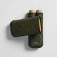 genuine Ostrich Leather cigar Case for 2 cigars  - Olive Green, elegant cigar case